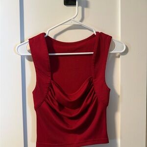 Cider Red Sleeveless Top